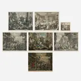William Hogarth, Seven works, etching