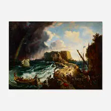 George Loring Brown, Castello Dell'Ovo, Bay of Naples, 1847, oil on canvas