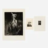 Rembrandt Harmensz van Rijn, Three works from the Millennium Edition, 1995, etching on laid paper