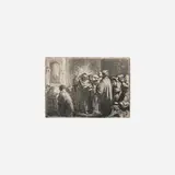 Rembrandt Harmensz van Rijn, The Tribute Money, c. 1635, etching and drypoint on wove paper