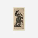 Rembrandt Harmensz van Rijn, Old Beggar Woman with a Gourd, c. 1629, etching on laid paper