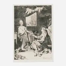 Federico Barocci, The Annunciation, c. 1585, etching and engraving