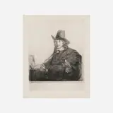 Rembrandt Harmensz van Rijn, Jan Asselyn, Painter, c. 1647, etching and drypoint on wove paper
