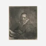 Rembrandt Harmensz van Rijn, Jan Cornelis Sylvius, 1633, etching on wove paper