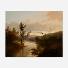 Thomas Doughty, Fisherman on the Hudson, c. 1835, oil on canvas