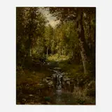 Alexander Helwig Wyant, Pool in the Woods, c. 1880, oil on canvas