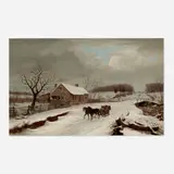Thomas Birch, Winter in the Country, 1832, oil on canvas