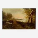 Homer Dodge Martin, Saranac Lake, 1876, oil on canvas