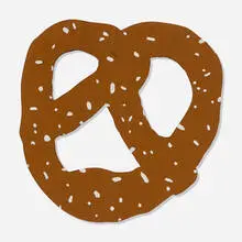 N.Y.C. Pretzel by Claes Oldenburg, 1994, screenprint in colors on cardboard, sold Jul 2026