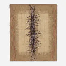 #21 by Hanna Eshel, 1970, burlap, sold Jul 2026