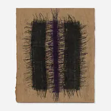 #20 by Hanna Eshel, 1970, burlap, sold Jul 2026
