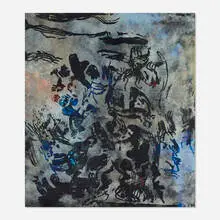 Chris Martin, American Museum of Natural History, 2012, acrylic and glitter on canvas