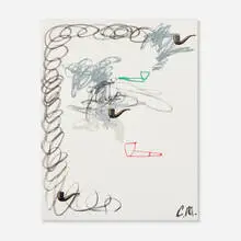 Charles Mayton, #Smokescreen (End of the Night Cafe), 2014, acrylic, collage and paint stick on canvas