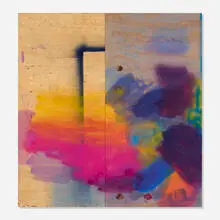 Sarah Braman, Sugar, 2012, acrylic and spray paint on wood