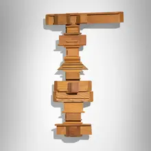 Dorothy Dehner, Untitled, 1983, wood construction