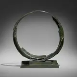 Bruno Romeda, Untitled (cherchio), 1990, patinated bronze