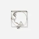 Fletcher Benton, Abstract Scatter pin, 1986, sterling silver