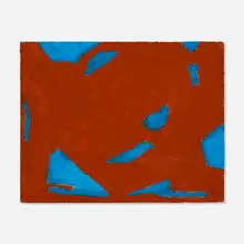 Betty Parsons, Terracotta Sea, 1971, oil on unstretched canvas
