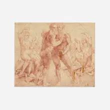 Untitled by Martha Mayer Erlebacher, graphite and colored pencil on paper, sold Jul 2026