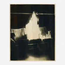 Ian Tweedy, Morilla, 2012, oil on found canvas