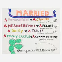 Chris Burden, Married, 2012, screenprint in colors