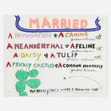 Chris Burden, Married, 2012, screenprint in colors