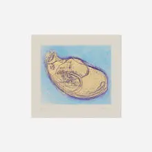 Jean Fautrier, Bergeronnette, 1942, etching and aquatint in colors