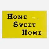 Jeremy Deller, Home Sweet Home (from the 2006 White Columns Print Portfolio), 2006, letterpress print in colors