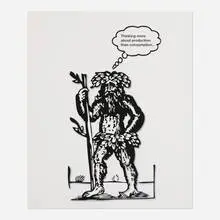 Liam Gillick, Thinking (from the Artists Space Annual Edition Portfolio 2010), 2010, inkjet print