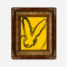 Lulu by Hunt Slonem, 2017, oil on panel in artist's frame, sold May 2026