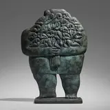 Kobe, Flower Girl (Bloemenmeisje), patinated bronze