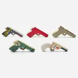 Robert The, Five works (from the Book Guns series), carved book