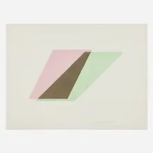 Channa Horwitz, Rhythm of Lines 8-4, 1988, plaka and 23k gold leaf on Mylar