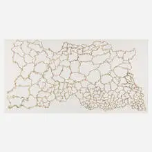 Troika, Cartography of Control #1, 2014, electric charge on paper