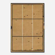 Zak Prekop, Collage with Grid, 2012, oil, acrylic and paper bag on canvas