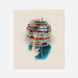Julie Cockburn, Prudence, 2013, hand embroidery and watercolor on found photograph