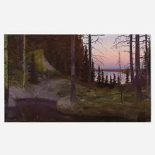 Tom Uttech, Opimicon Bay, 1988, oil on canvas