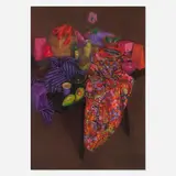 Janet Monafo, Black Table Still Life, 1991, pastel on paper