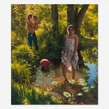 Scott Prior, Max, Nellie and Alison, 1997, oil on canvas