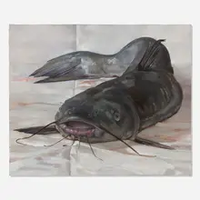 Andrew Lenaghan, Catfish, 1998, oil on board