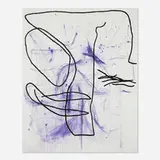 Jana Schröder, Spontacts GO 7, 2017, copying pencil and oil on canvas