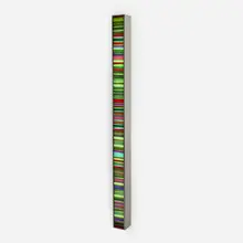 Hans Kotter, Color Code, 2009, mirror-polished stainless steel, Slide, Plexiglas, LED lights