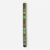 Hans Kotter, Color Code, 2009, mirror-polished stainless steel, Slide, Plexiglas, LED lights