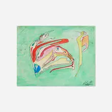 Mihail Chemiakin, Composition Metaphysique II, 1977, ink and watercolor on paper