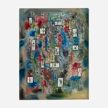 Jimmy Ernst, Underbrush, 1951, gouache and ink on paper