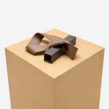 Frank Benson, Extrusion VI, 2011, glazed ceramic, MDF