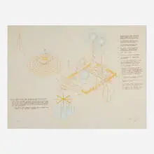 Alice Aycock, Untitled (from How to Catch and Manufacture Ghosts), 1981, lithograph in colors