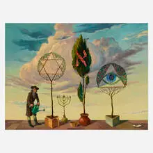 Curt Frankenstein, The Mystical Garden, oil on canvas