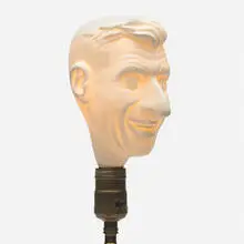 Maurizio Cattelan, Yes!, 2019, porcelain, LED lightbulb