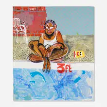 Brianna Rose Brooks, Untitled, 2019, acrylic and airbrush on canvas